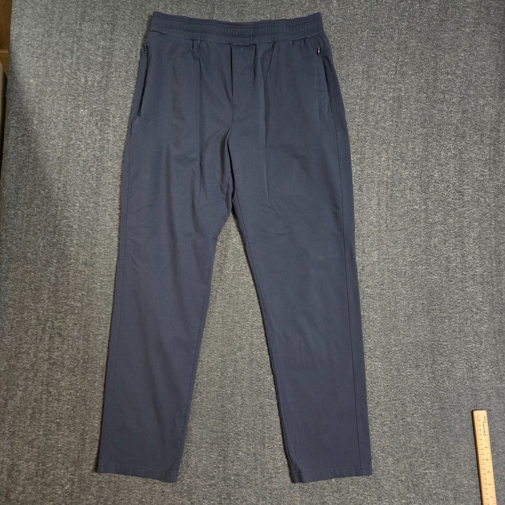 Public Rec Daymaker Pants Mens Size 36x32 Meas 34x30 Blue Nylon Elastic‎ Waist